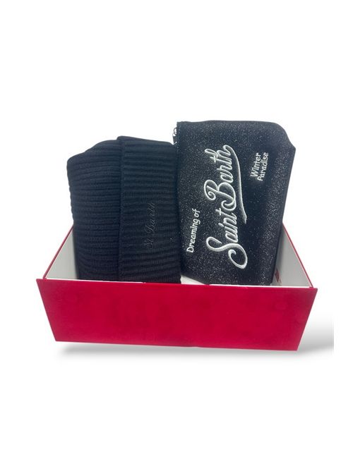 box donna cappello e trousse nero MC2 Saint Barth | CHRISTMAS BOX WOMAN MOUNTAINLUREX 00 EMB